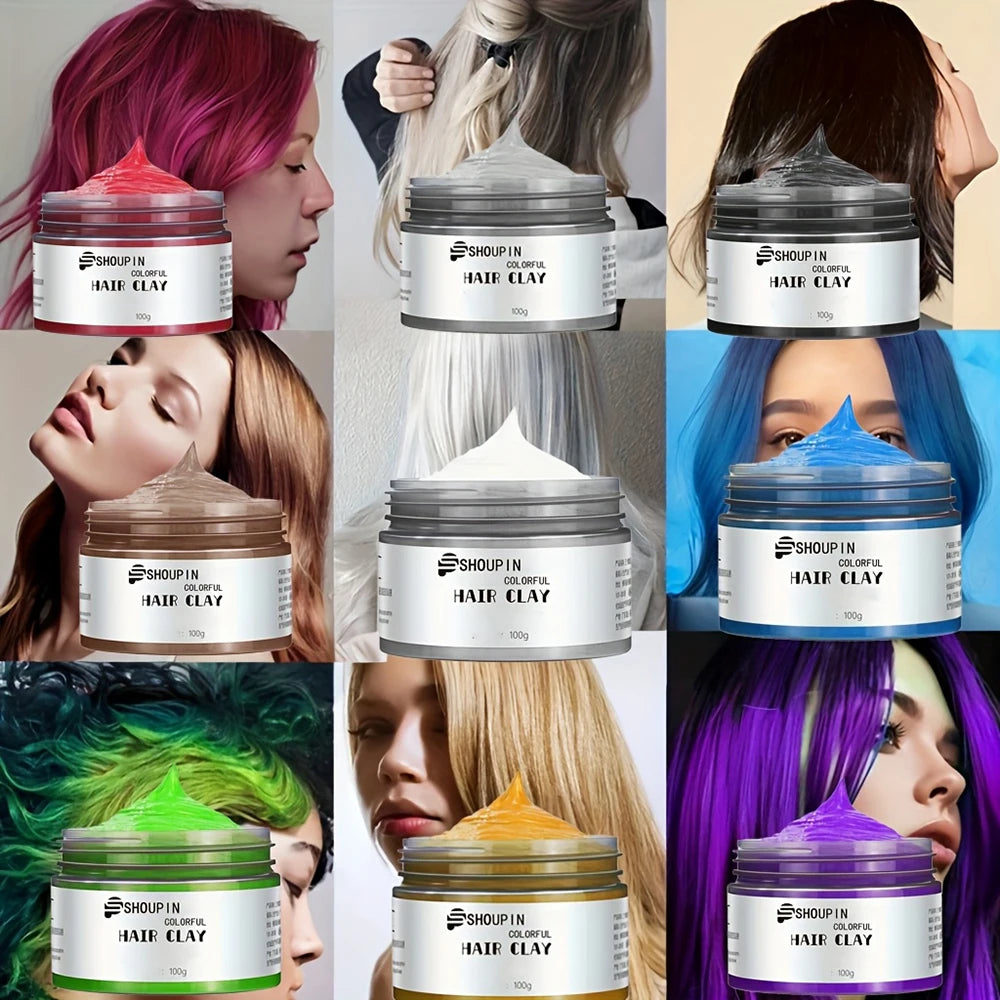 Hair Color Dye Wax Cream | Temporary Color for Halloween, Cosplay, Carnival & Daily Styling Peaceful Pleasures Health and Wellness