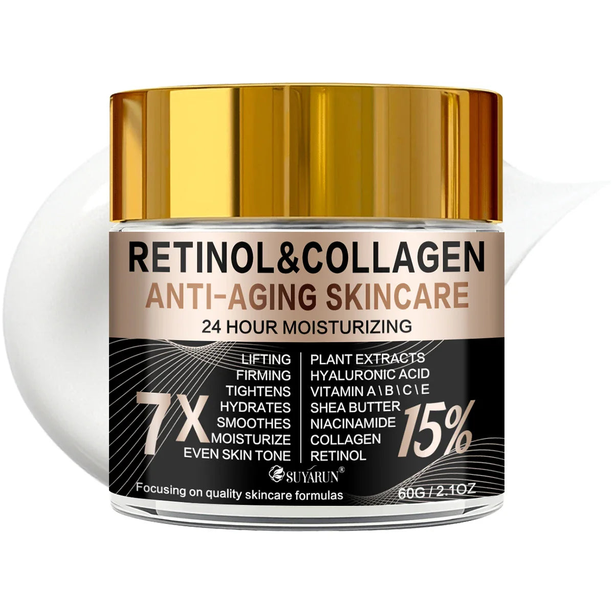 Retinol Collagen Face & Eye Cream – Firming Moisturizer 60g