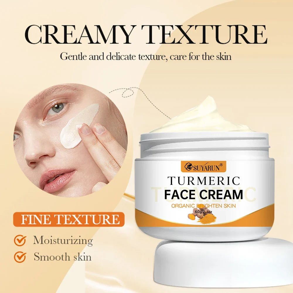 SUYARUN Turmeric Face Cream – Brightening Moisturizer, Vitamin E
