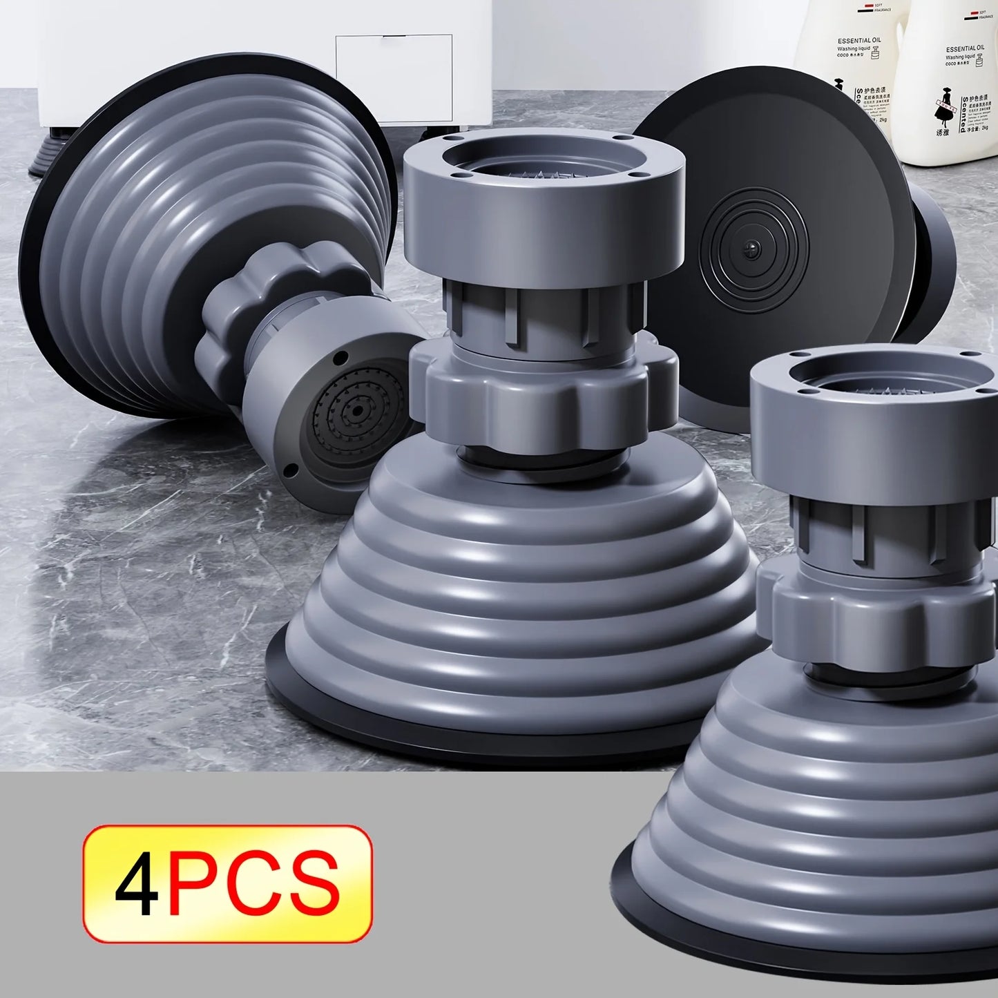 Anti-Vibration Washing Machine Pads | Adjustable Non-Slip Base