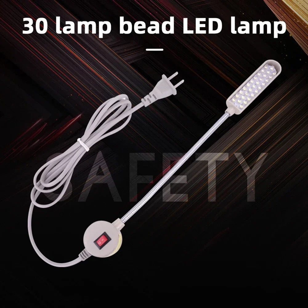 30 LED Sewing Machine Light – 360° Gooseneck Work Lamp