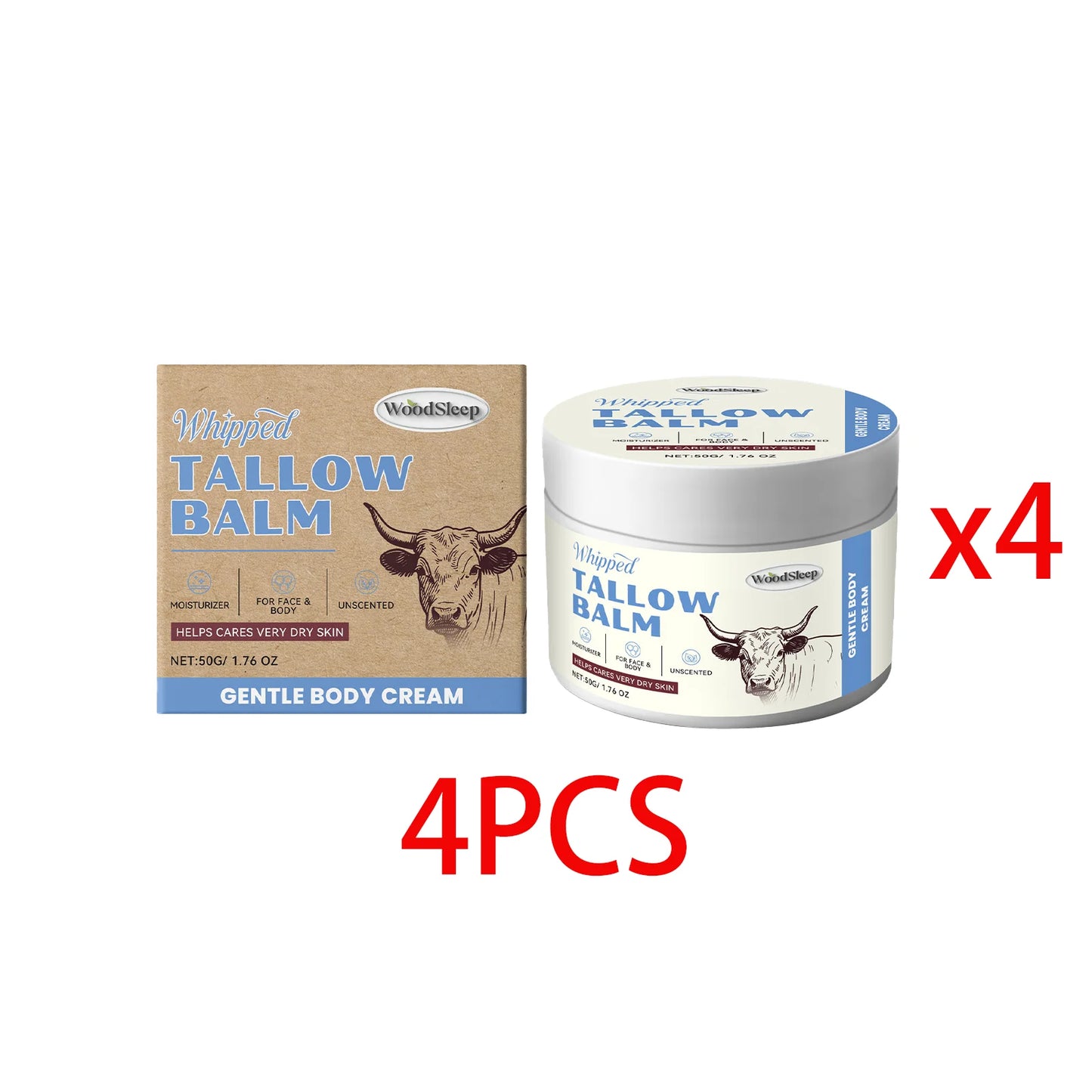 Whipped Beef Tallow Balm – Grass-Fed Face & Body Cream 50g