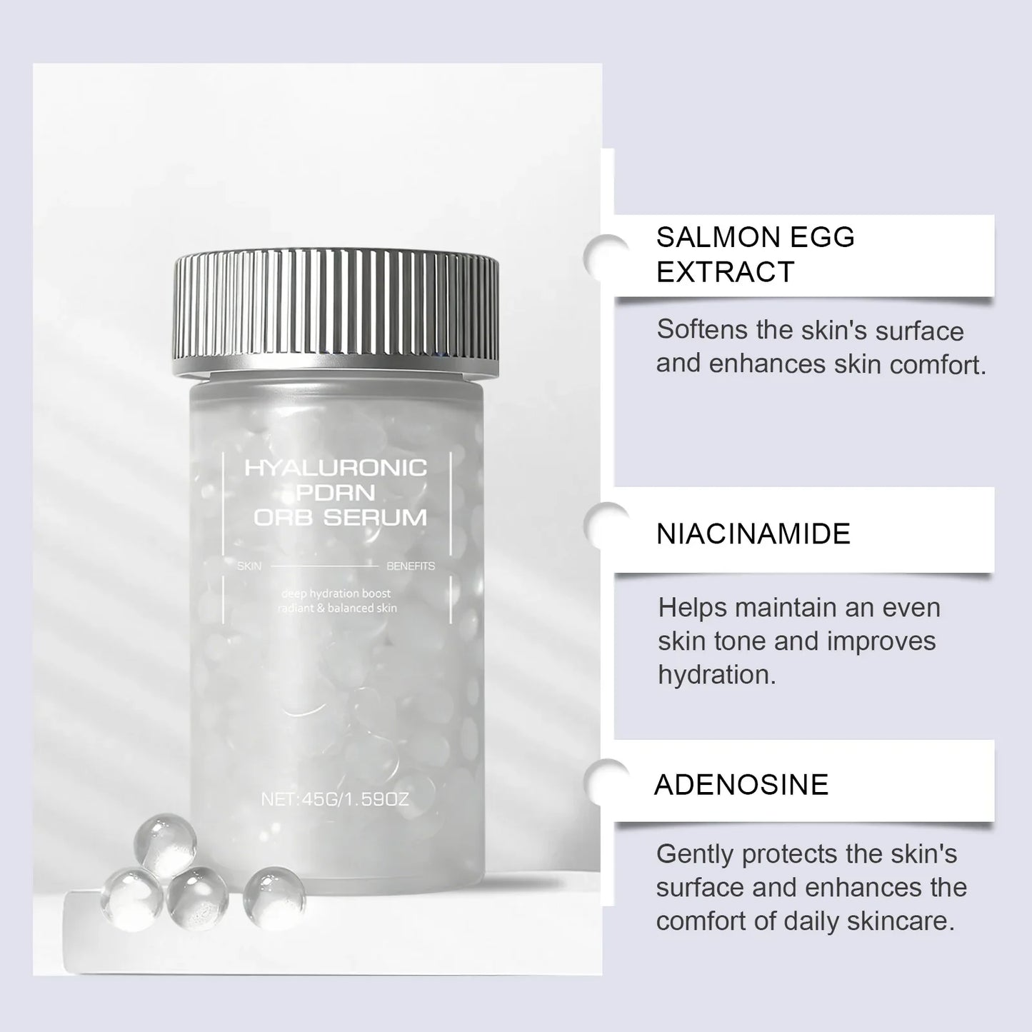 Hoygi PDRN Hyaluronic Serum – Firming Deep Hydration Face Essence