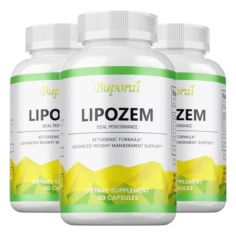 Lipozem Capsules - Digestive Health, Appetite Suppression, Metabolism, Weight Management Peaceful Pleasures Health and Wellness 60 Capsule-3bottles