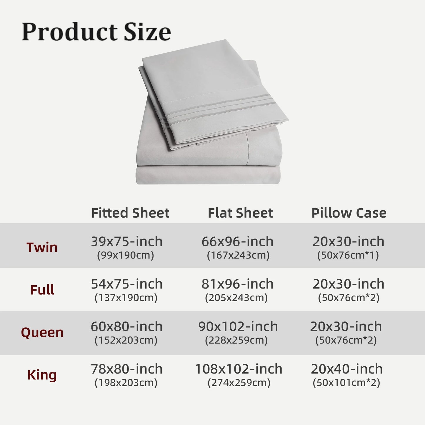 Battilo 4-Piece Luxury Microfiber Bed Sheet Set | All Sizes