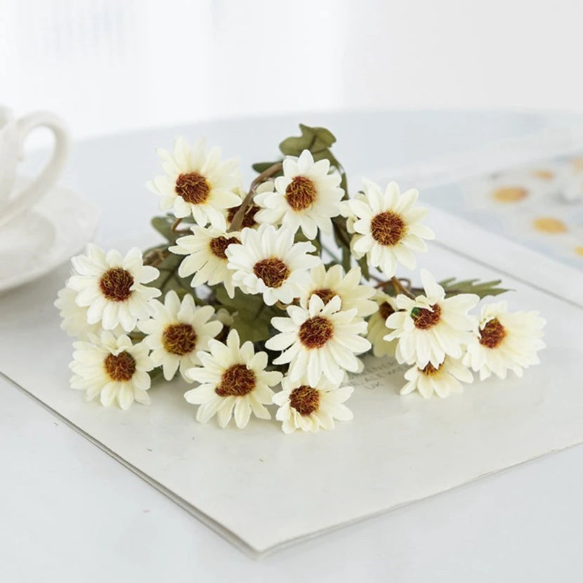 Artificial Silk Daisy Hydrangea Flowers – Wedding & Home Décor