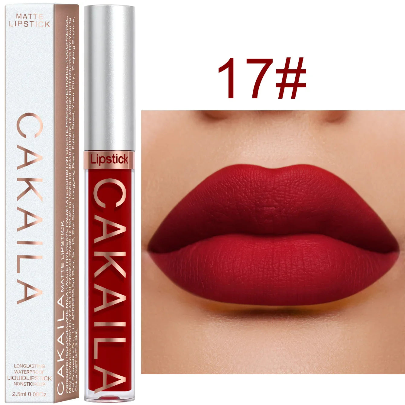 18-Color Matte Waterproof Lipstick – Non-Transfer Lip Gloss Set
