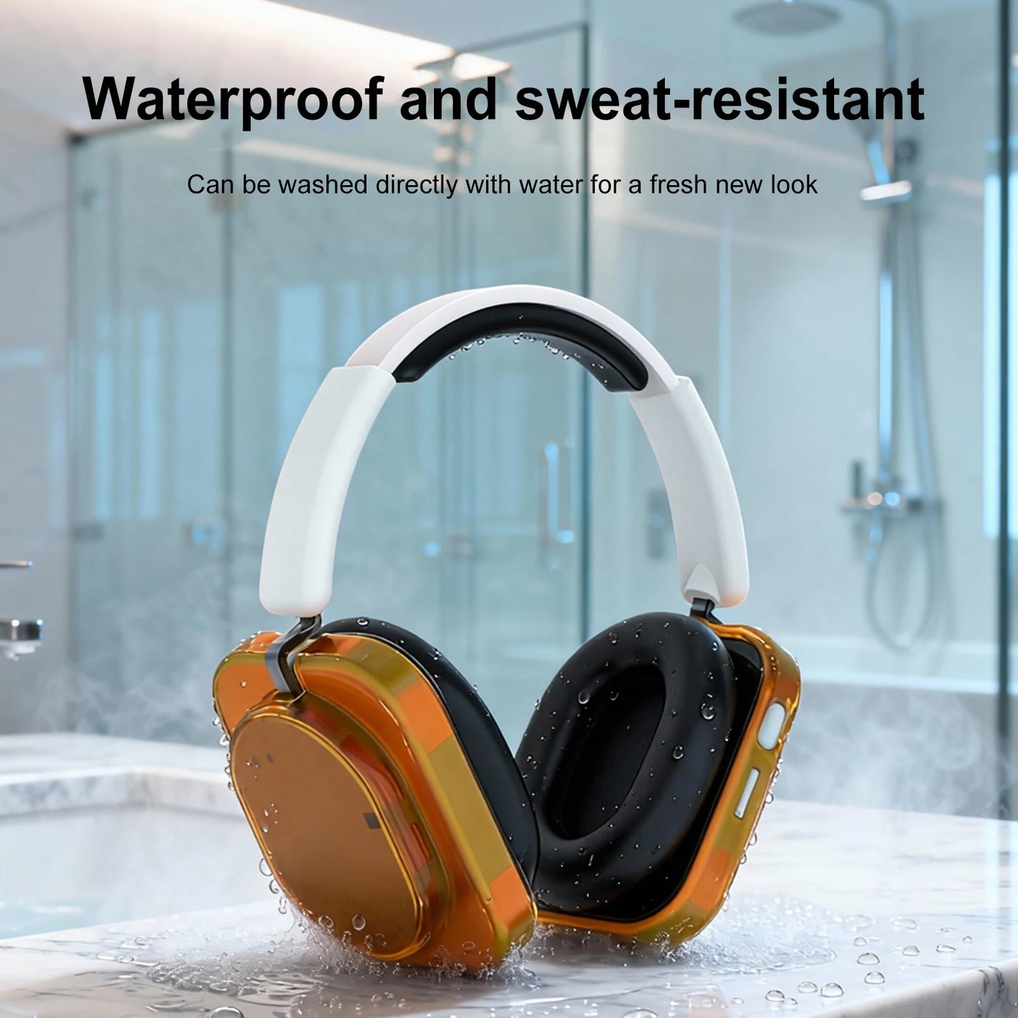 Compatible for Nothing Headphone (1) Clear TPU Protective Cover Headband Cover Protector Ultra-Thin Drop-Proof Shockproof Peaceful Pleasures Health and Wellness