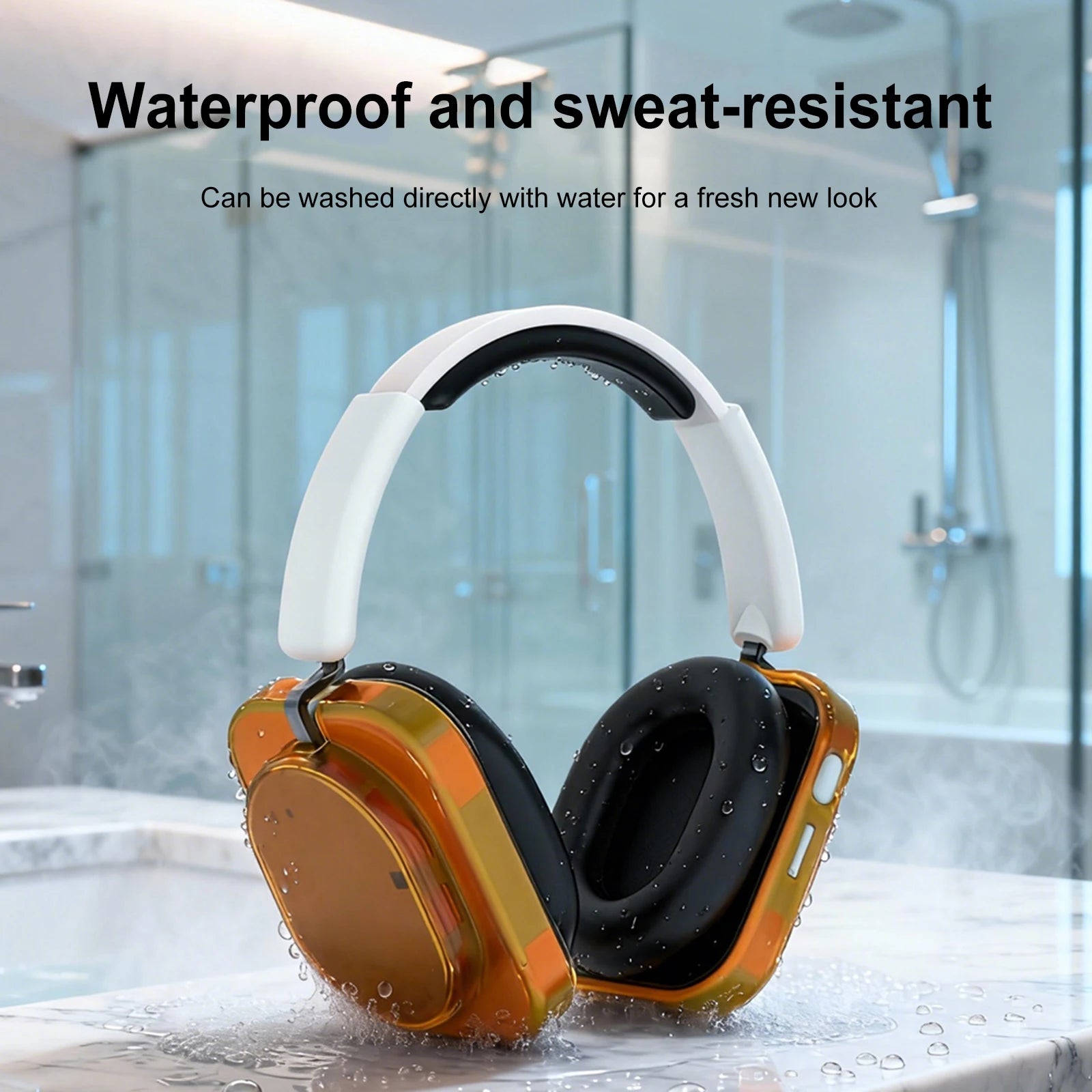 Compatible for Nothing Headphone (1) Clear TPU Protective Cover Headband Cover Protector Ultra-Thin Drop-Proof Shockproof Peaceful Pleasures Health and Wellness