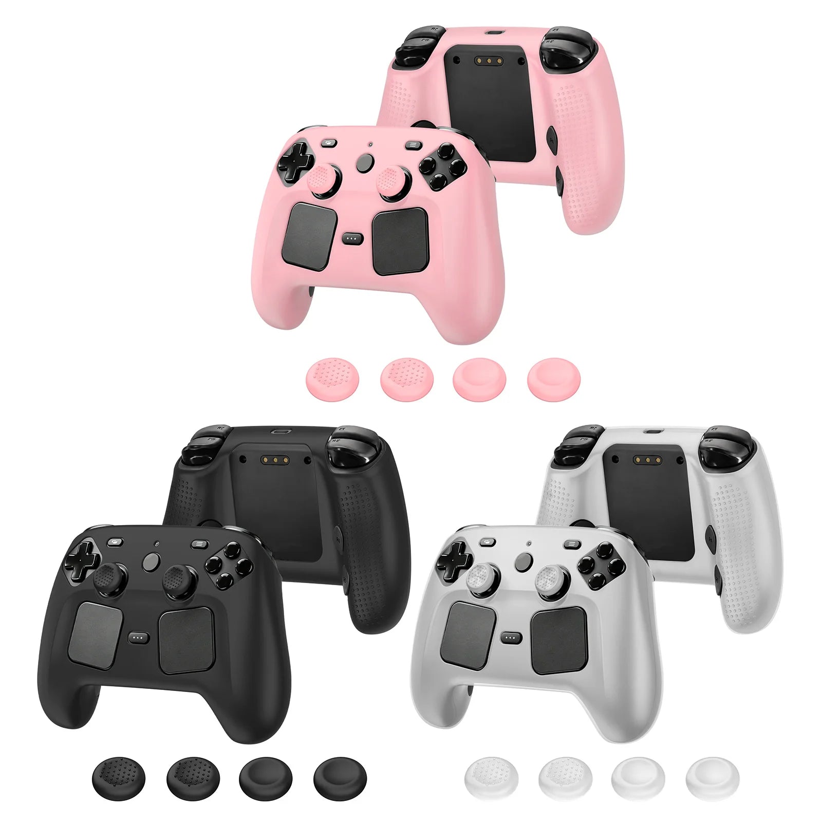 Silicone Protective Case for Steam Controller 2 Accessories Protective Cover with Joystick Caps Lightweight Shockproof No Odor Peaceful Pleasures Health and Wellness