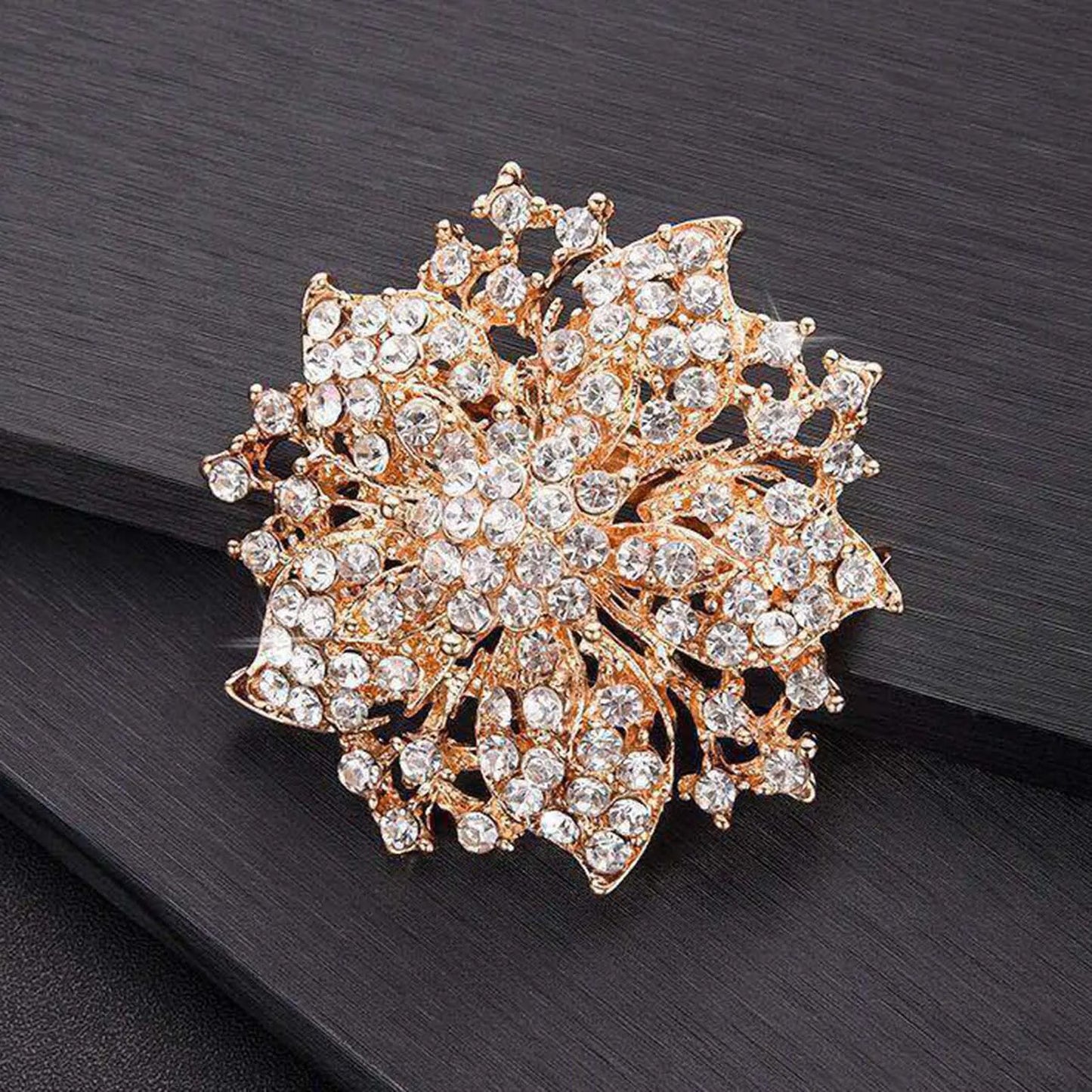 Vintage Flower Shape Brooch Pin Elegant Clothing Accessories Flower Brooch Gift for Women Girls Use Peaceful Pleasures Health and Wellness