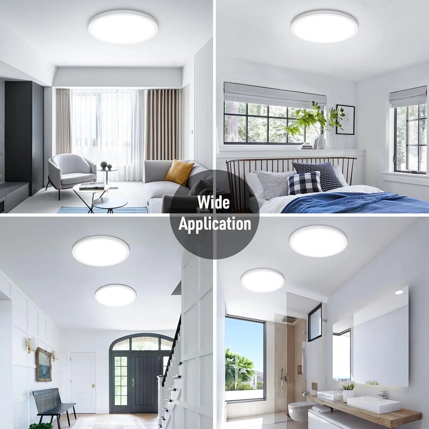 Ultrathin LED Flush Mount Ceiling Light 24W 28W 38W | 3 Sizes