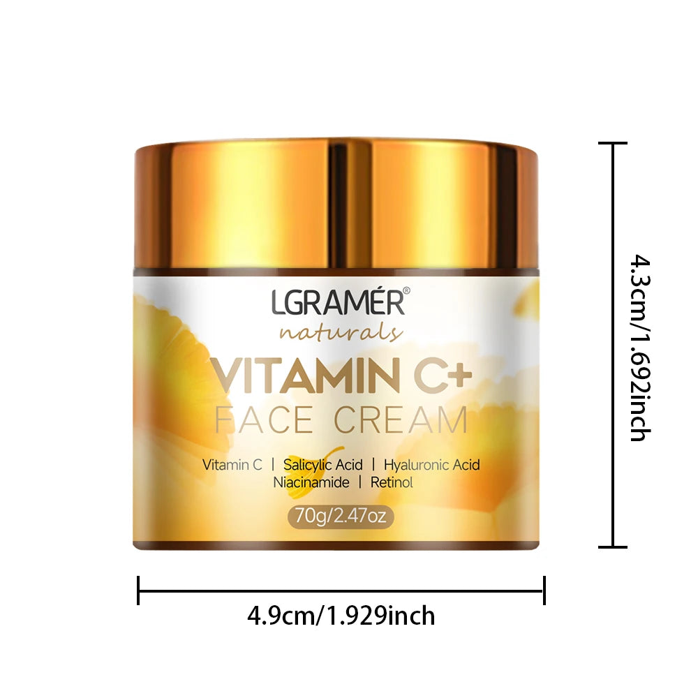 LGRAMER Vitamin C Retinol Face Cream | Anti-Aging Moisturizer