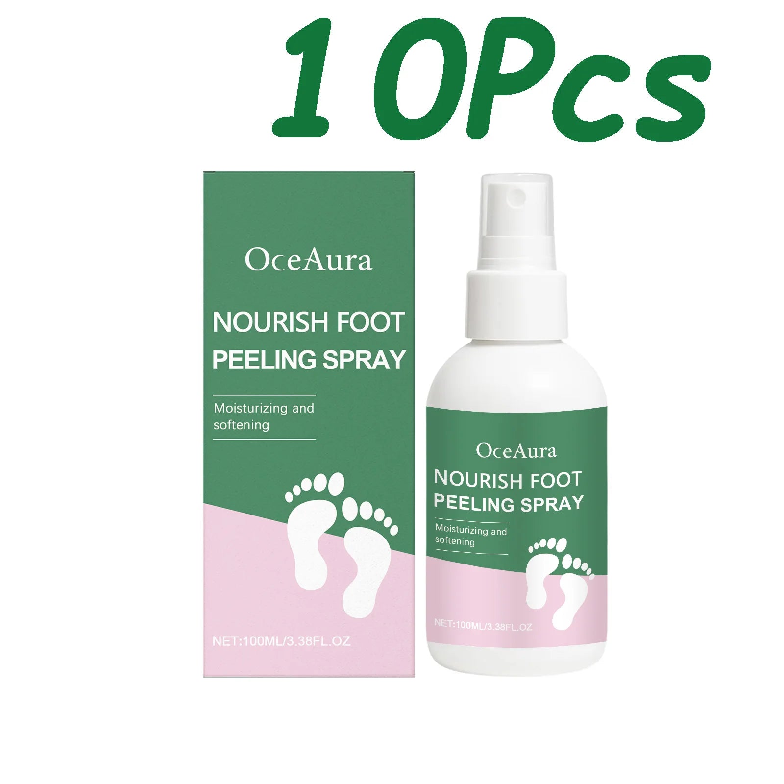 Foot Exfoliating Spray Callus Remover for Cracked Heels Moisturizing Remove Dead Skin Heel Drying Cracked Repair Foot Care Spray Peaceful Pleasures Health and Wellness 1000ml Boxed
