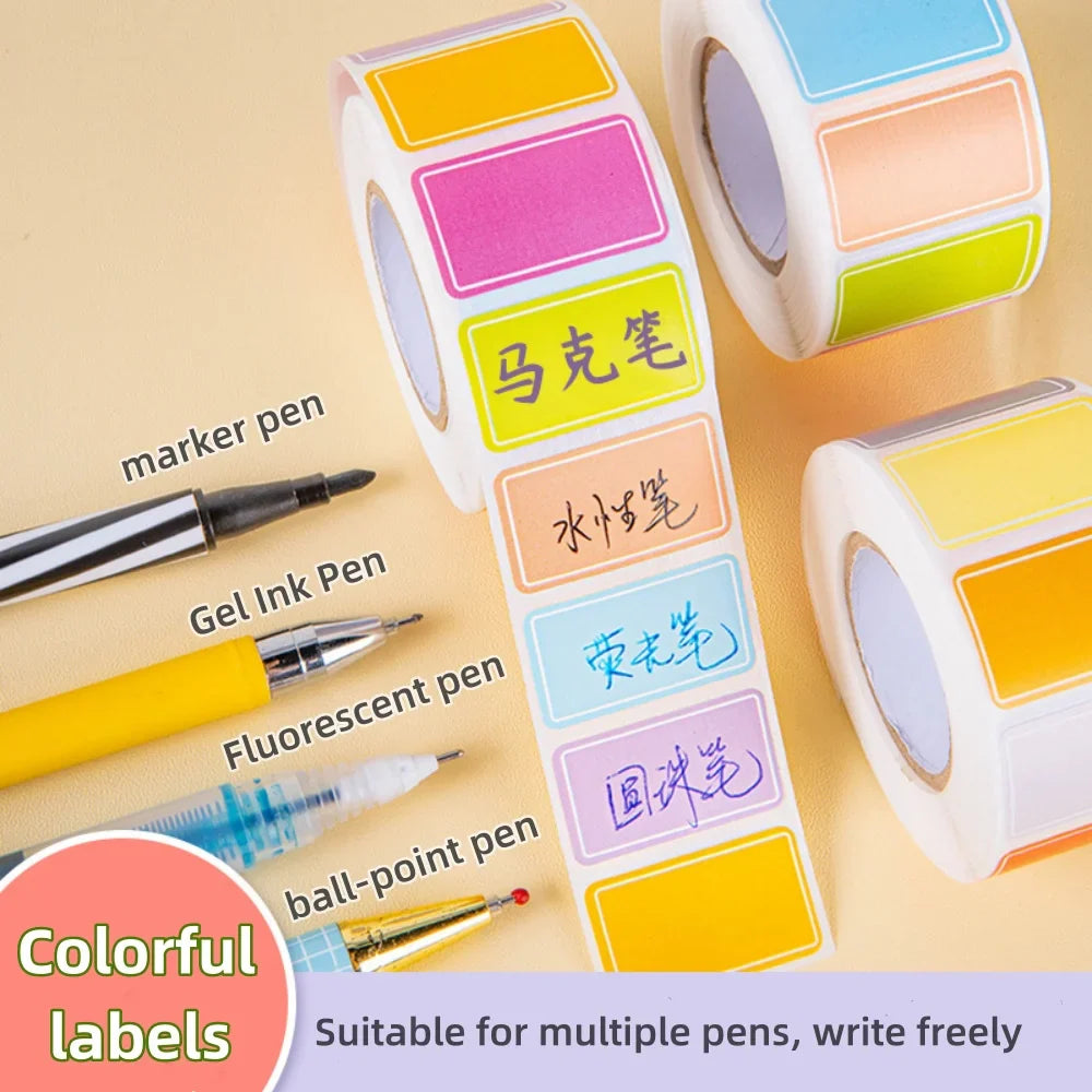 500 Waterproof Color-Coding Removable Labels for Organization