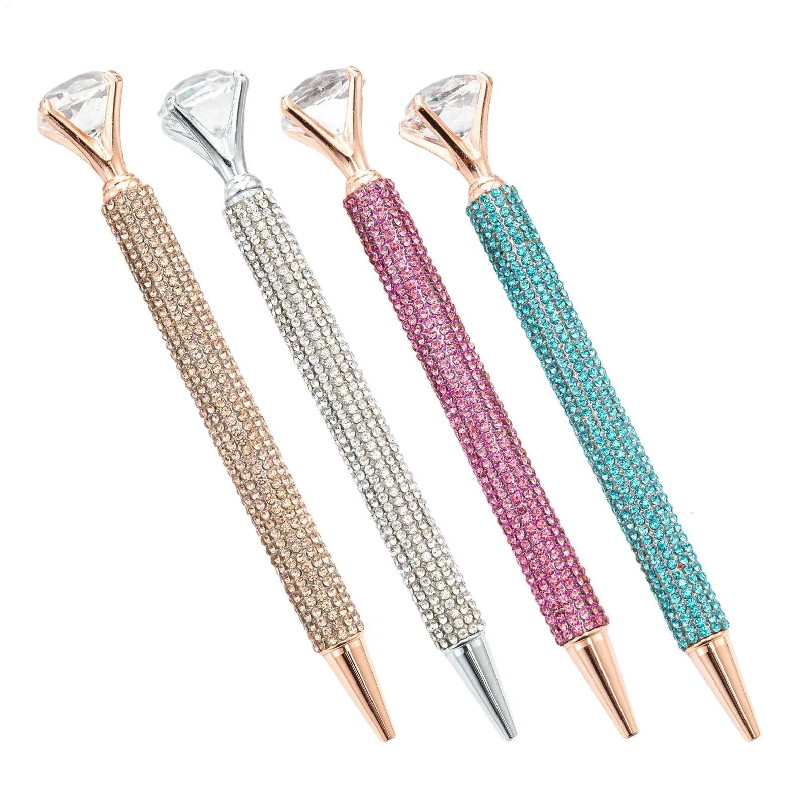 Bulk Rhinestone Pens Sparkly Crystal Gel Pen Large Gem Bling Writing Tool For Teacher Nurse Coworker Friends, Office Desk Peaceful Pleasures Health and Wellness