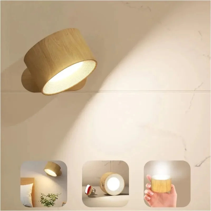 RTONTR LED Magnetic Wall Lamp | USB Rechargeable Dimmable
