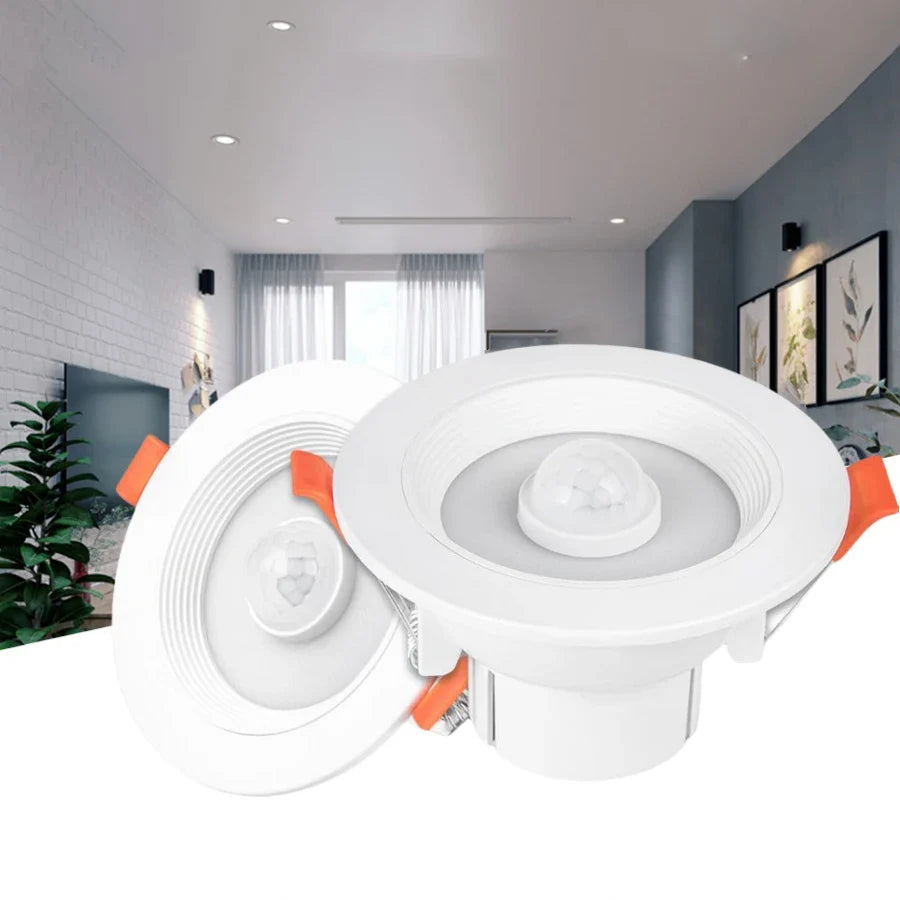PIR Motion Sensor LED Downlight 5W–20W Recessed Ceiling Spot