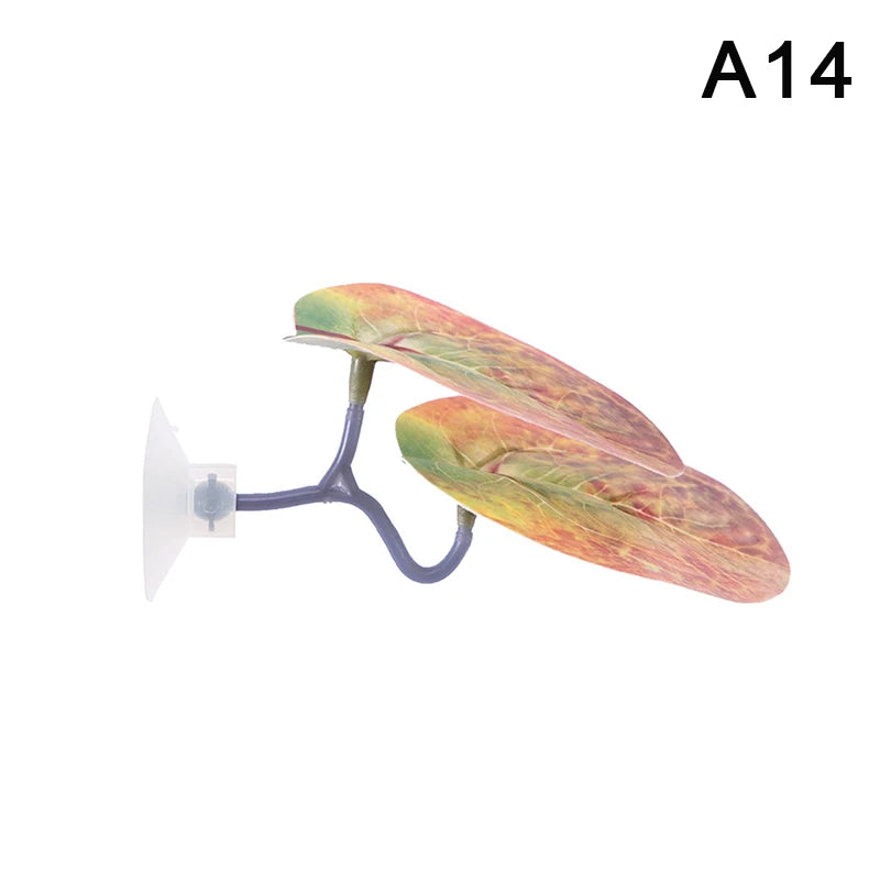 Artificial Aquarium Leaf Plant – Fish Resting & Hiding Decor
