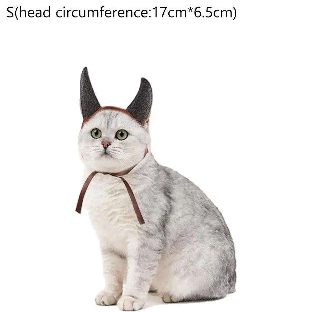 Devil Horn Pet Headband – Halloween Costume for Dogs & Cats