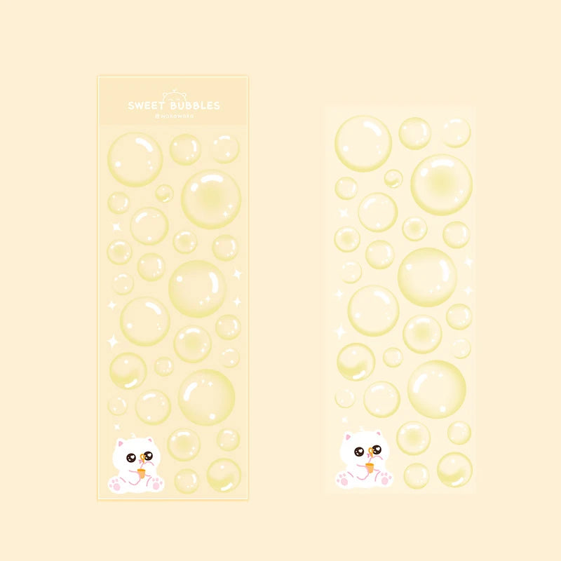 Korean Stickers Wholesale Transparent Bubble Ins Cute Hand Account