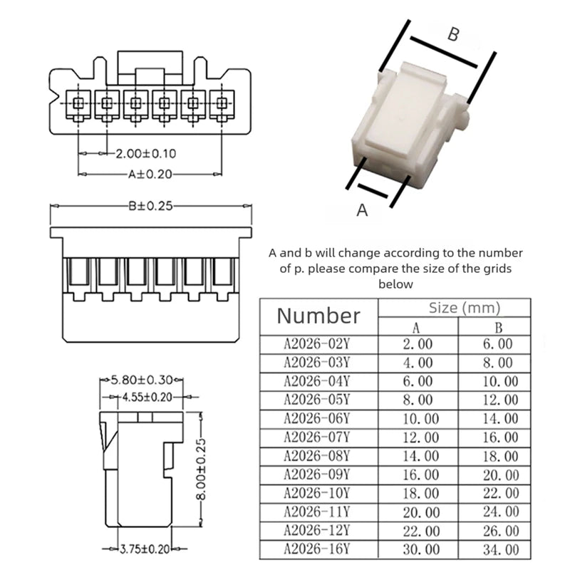 5PCS PA 2.0mm PAP to Dupont Female Wire 2/3/4/5/6/7/8/9/10P PA2.0 26AWG 20cm Cable Housing Connector PAP-04V-S PAP-05V-S Peaceful Pleasures Health and Wellness