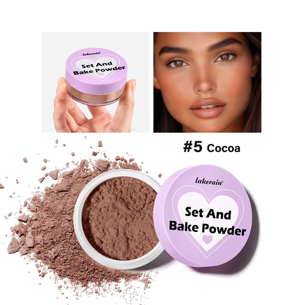 Lakerain Loose Setting Powder – Matte Oil Control, All Skin Types