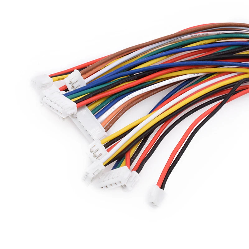 10Pcs Micro JST 1.25mm Wire Connector Pitch 1.25mm 2P 3P 4P 5P 6P 7P 8P 9P 10P Female to Female Plug Same / Reverse Direction Peaceful Pleasures Health and Wellness