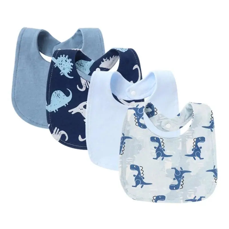 Baby Bandana Bibs 4-Pack | Soft Cotton Drool & Teething Bibs