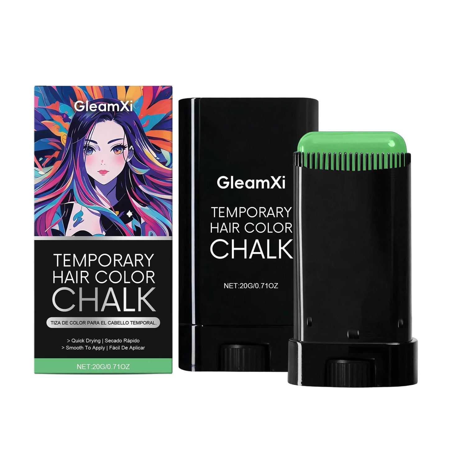 Temporary Hair Color Chalk Wax Stick – 5 Shades, Easy Wash