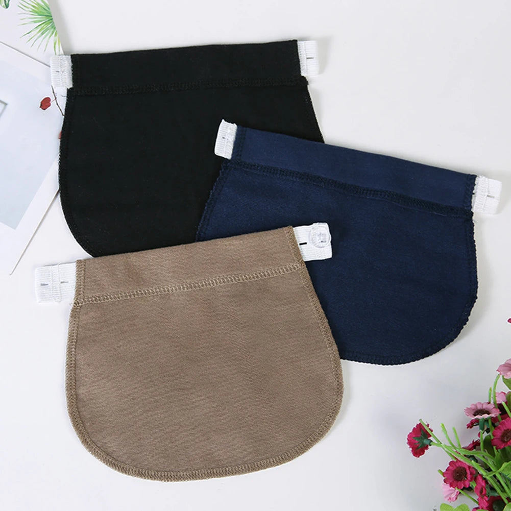 Maternity Pregnancy Waistband Belt Adjustable Elastic Pants Lengthening Extended Button for Maternity Accessories Peaceful Pleasures Health and Wellness