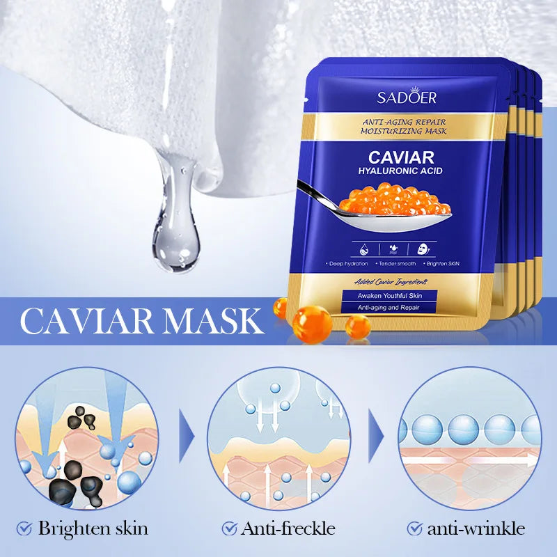 Caviar & Hyaluronic Acid Face Mask – Lifting, Firming & Hydrating
