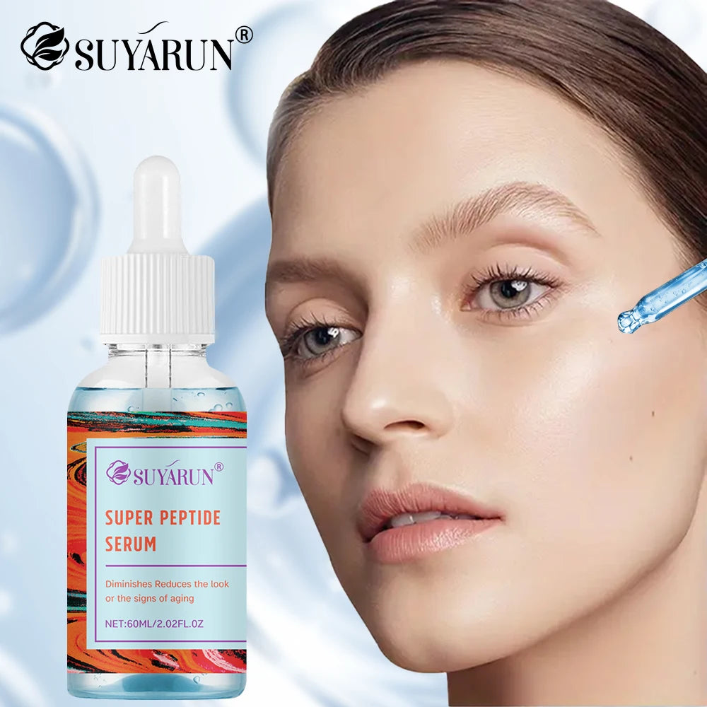 SUYARUN Super Peptide Blue Serum - Advanced Anti-Aging & Firming | Brightening & Elasticity Boost | Intensive Repair Serum. Peaceful Pleasures Health and Wellness