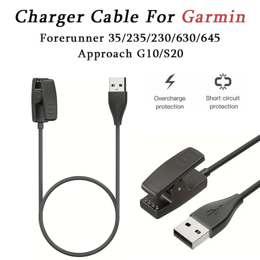 Garmin Forerunner 235 735XT 645 Replacement Charging Clip Cable Peaceful Pleasures Health and Wellness