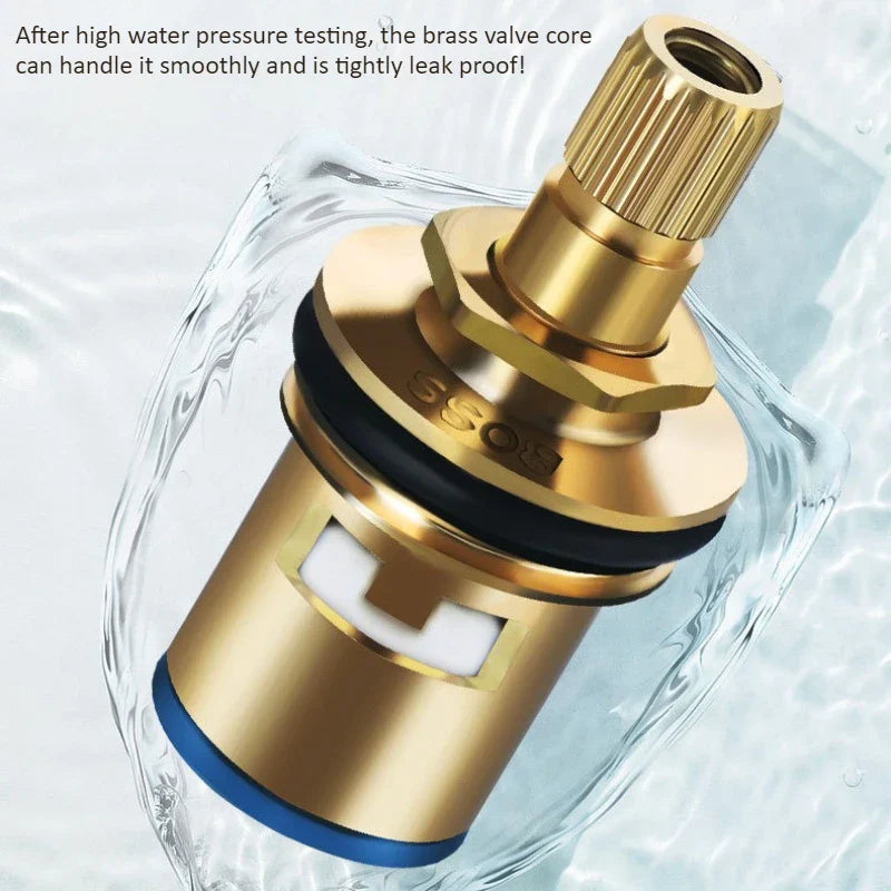 Copper Straight Valve 4-Point Thread Water Stop Tap | Toilet