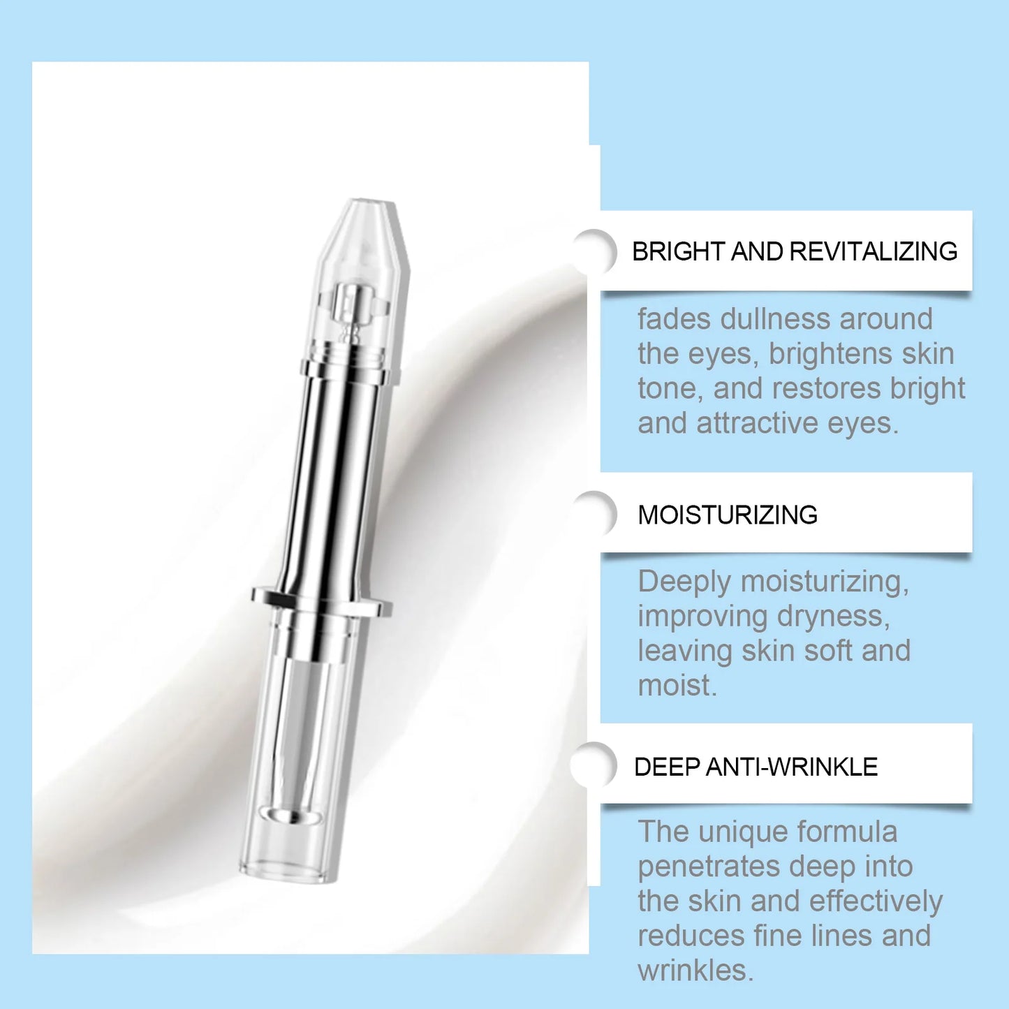 Moisturizing Eye Serum – Puffiness, Fine Lines & Eye Bags