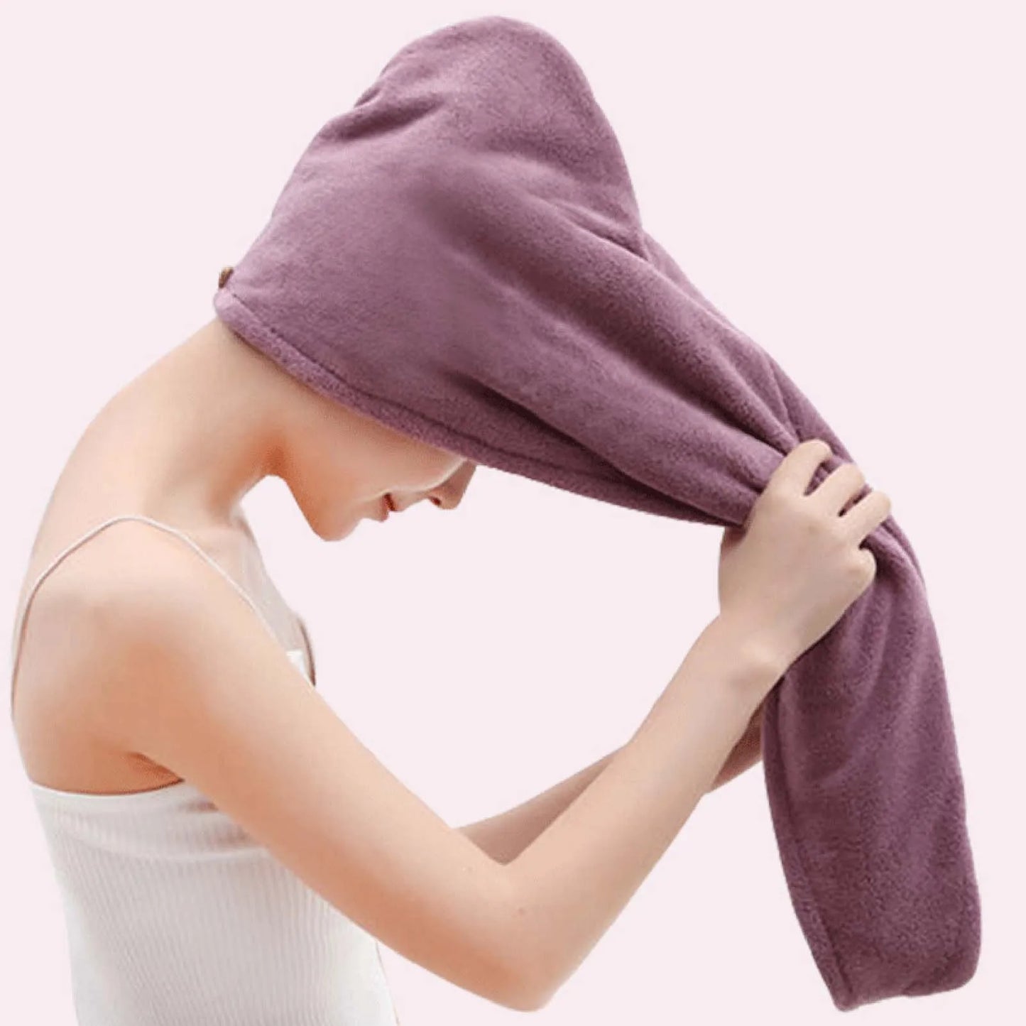 Coral Fleece Womens Hair Towel Cap Thick Bath Hat Super Soft Quick Dry Towel With Embroidery For Home Spa And Travel Peaceful Pleasures Health and Wellness