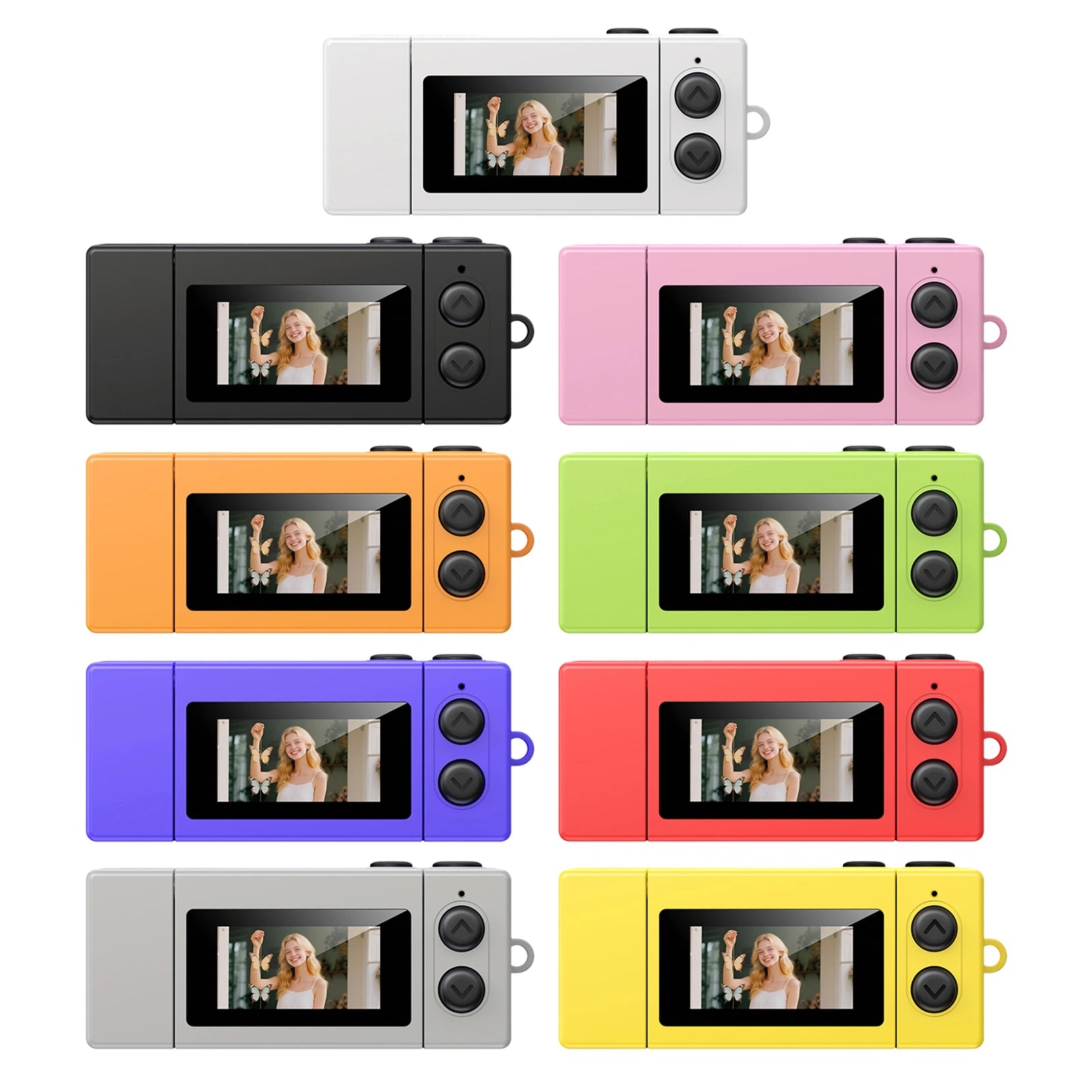 Retro Small Video Recorder Camcorder Support Memory Card Mini Keychain Camera for Beginners Teens and Adults Travel Vlog Peaceful Pleasures Health and Wellness