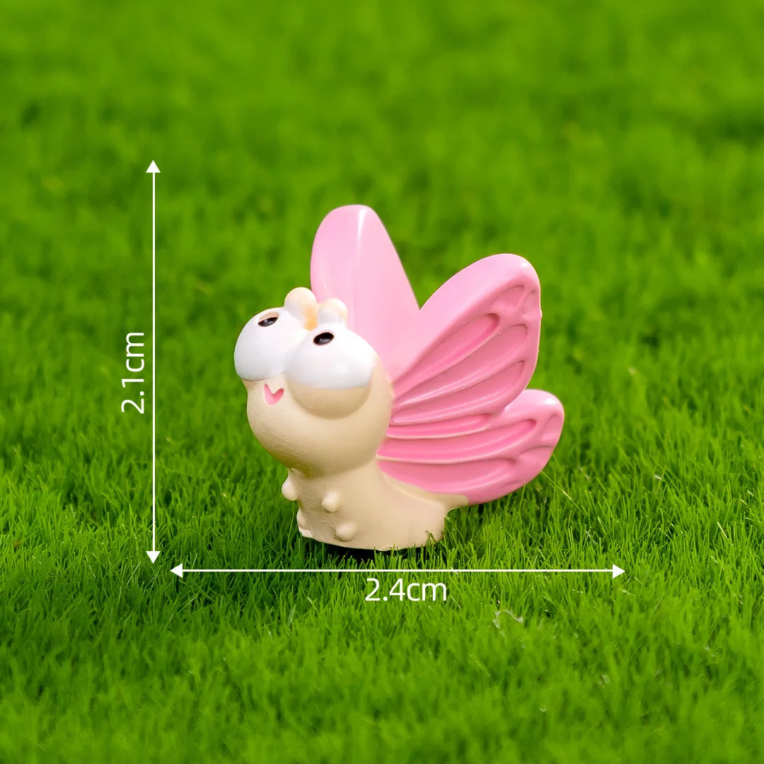 Cartoon Caterpillar & Snail Mini Figurines | Desk Decor