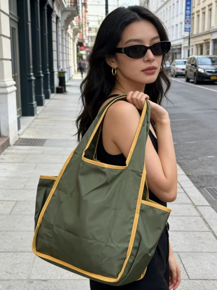Reusable Grocery Bags Lightweight Durable Shopping Bags Washable Foldable Tote Grocery Bags with Separated Zipper Storage Pouch Peaceful Pleasures Health and Wellness