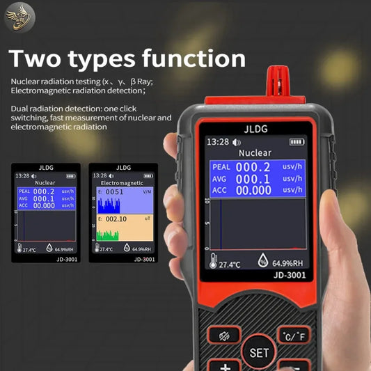 2026 NEW Geiger Counter High Precision Nuclear Radiation Detector X-ray Beta Gamma Personal Radiation Dosimeter Tester Peaceful Pleasures Health and Wellness