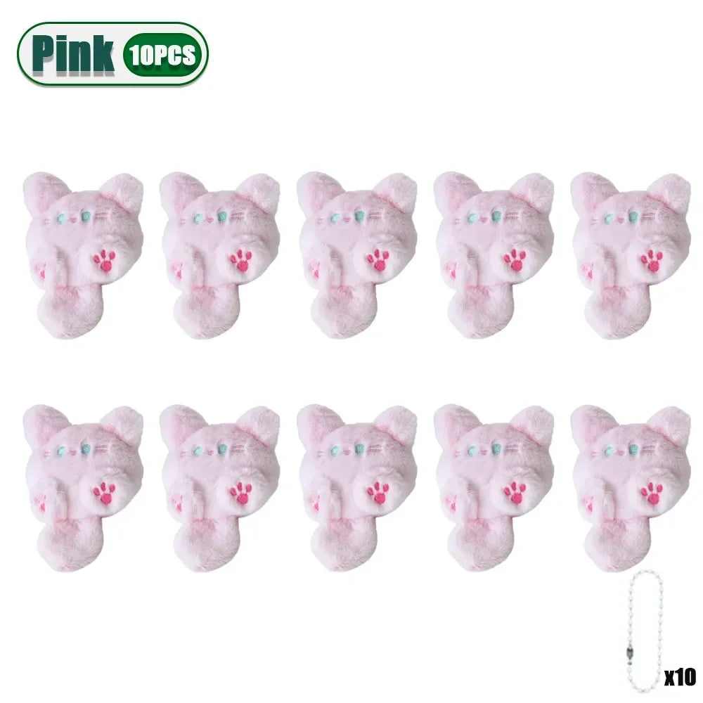 Cute Plush Cat Keychain Pendant – Bag Charm Gift 1–20 Pack