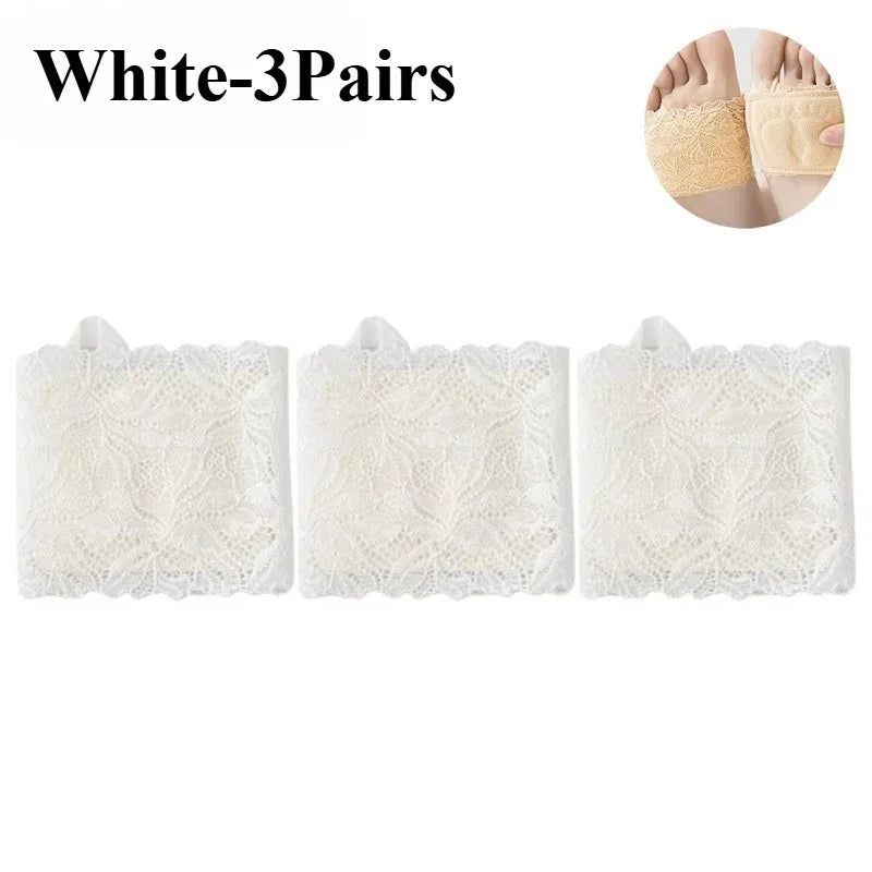 Women's Non-Slip Invisible Half Sole Socks for High Heels