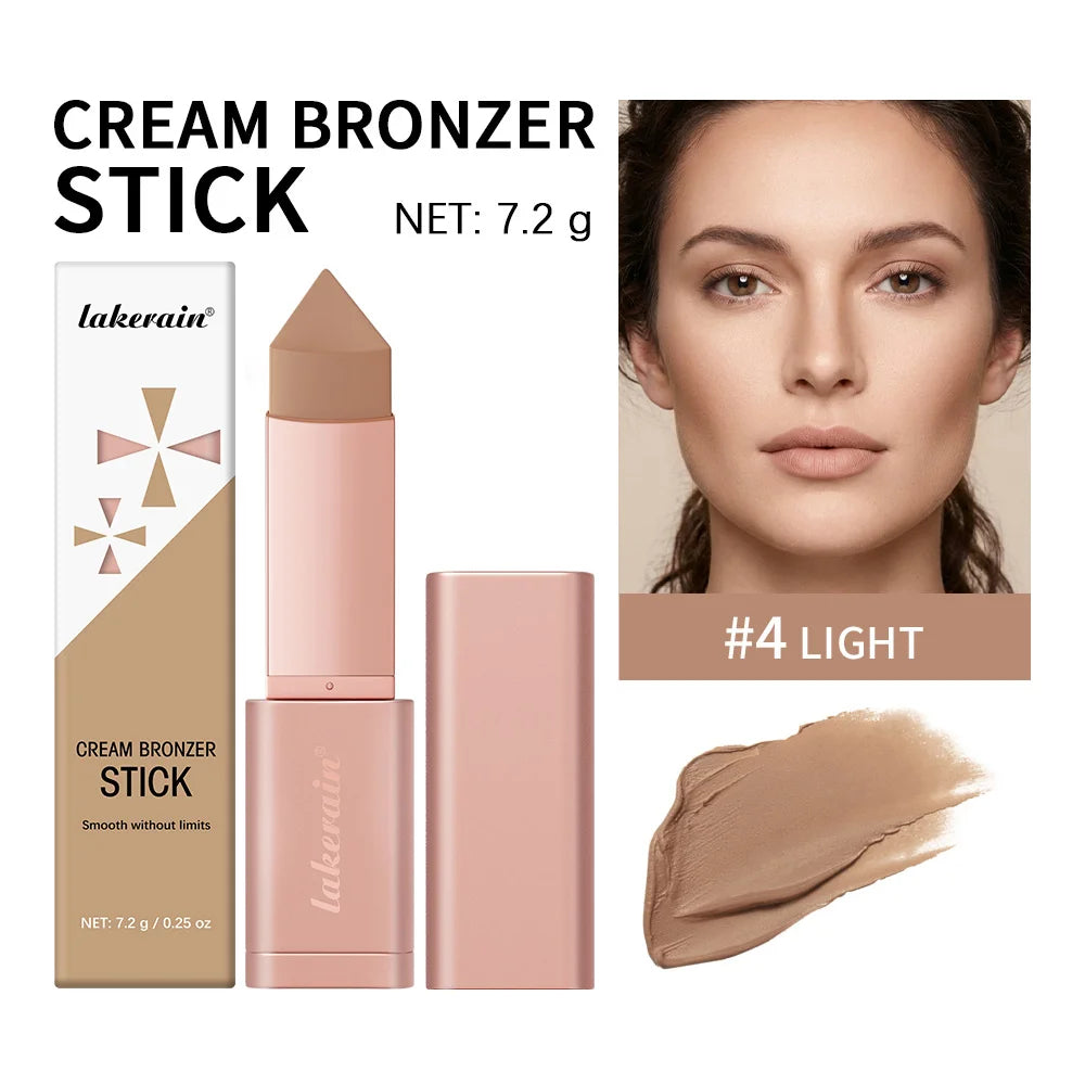 Contour Stick Bronzing Cream Bronzer Stick Contouring Instant Highlights Dark Circles Face Contour Facial Foundation Makeup Peaceful Pleasures Health and Wellness 4light