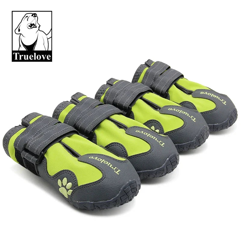Truelove Waterproof Winter Dog Boots for Large Dogs-Warm,Reflective&Anti-Slip Outdoor Shoes-Clearance Sale-TLS396 Peaceful Pleasures Health and Wellness TLS3961-NEONYELLOW 1 China Mainland