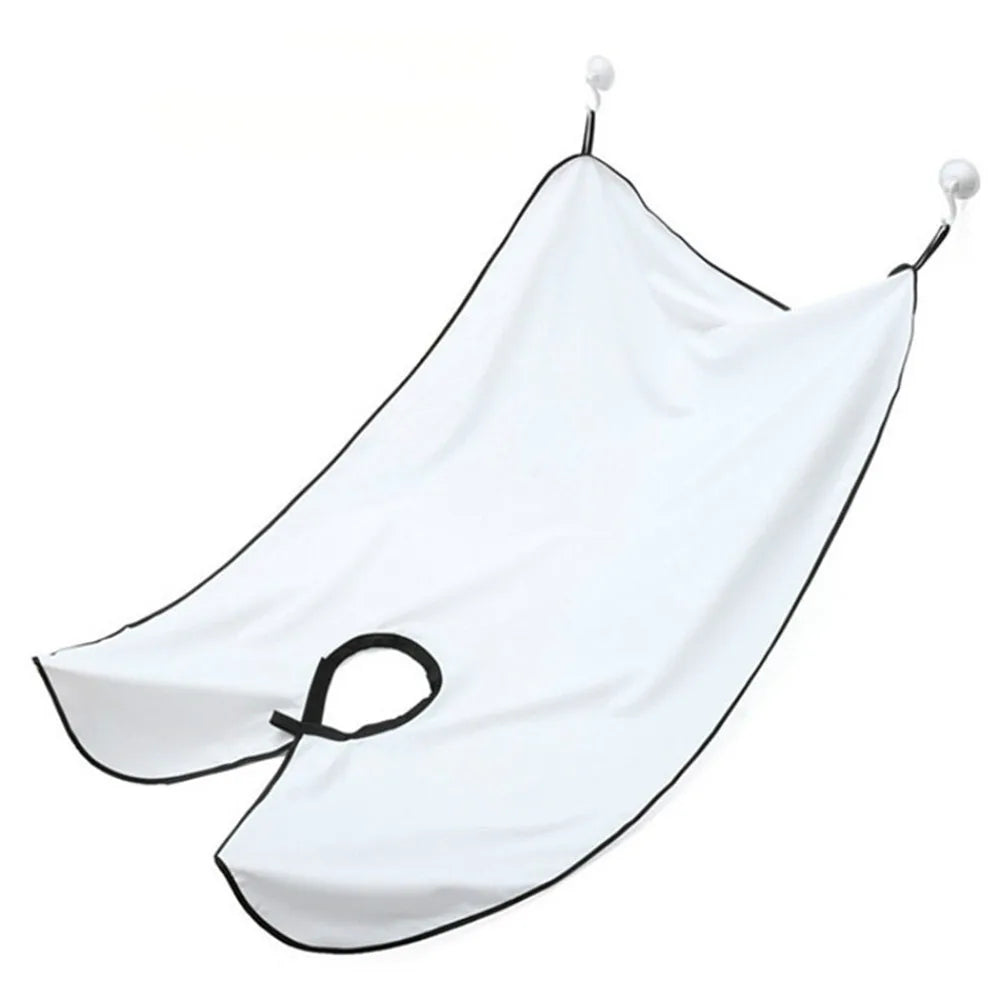 Men's Bathroom Shaving Aprons Beard Shaving Apron Care Bib Face Shaved Hair Adult Bibs Shaver Cleaning Hairdresser Peaceful Pleasures Health and Wellness WHITE
