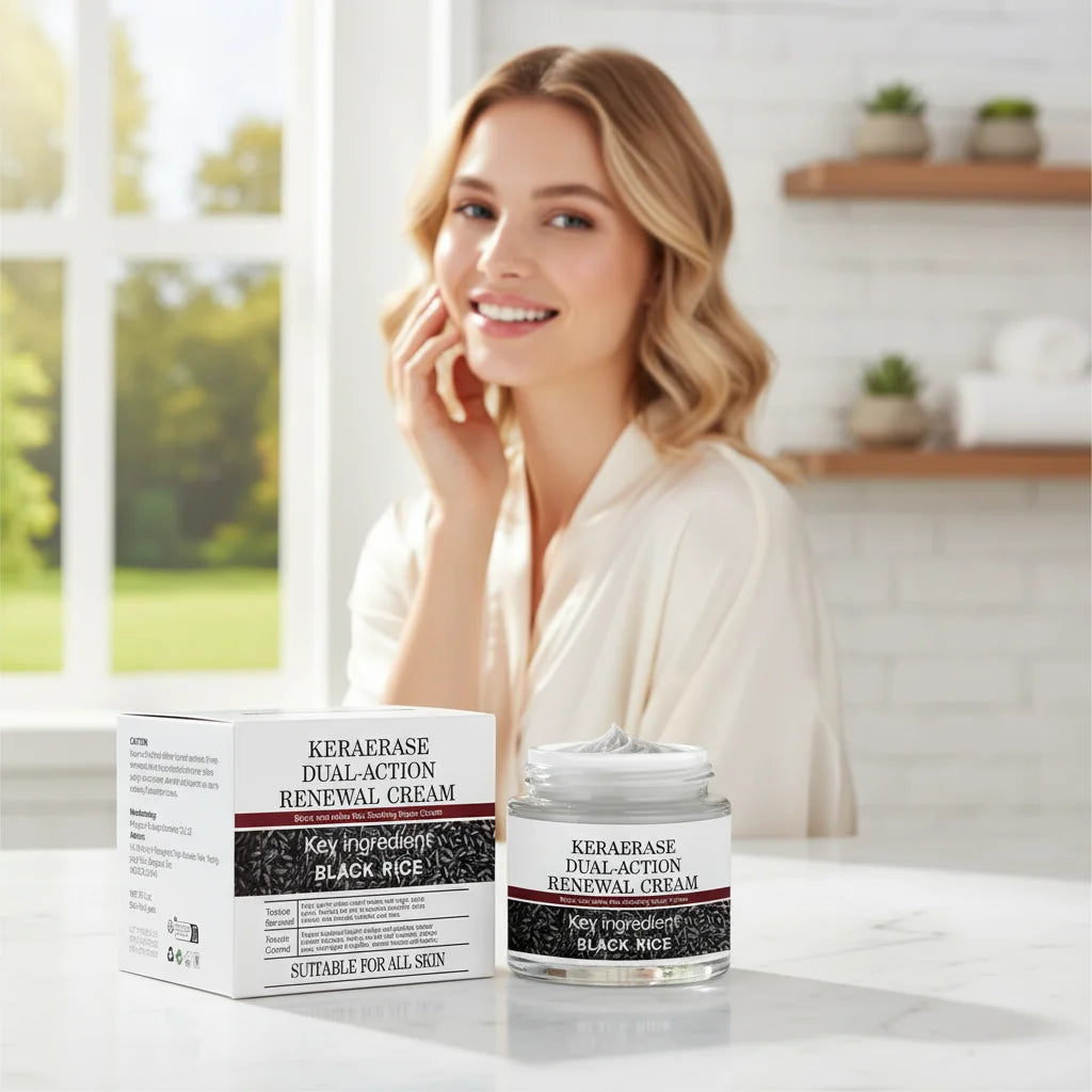 Black Rice Raw Pulp Moisturizing Cream - Hydrates, Evens Skin Tone, Reduces Fine Lines With Rice Extract & Hyaluronate Face Care Peaceful Pleasures Health and Wellness