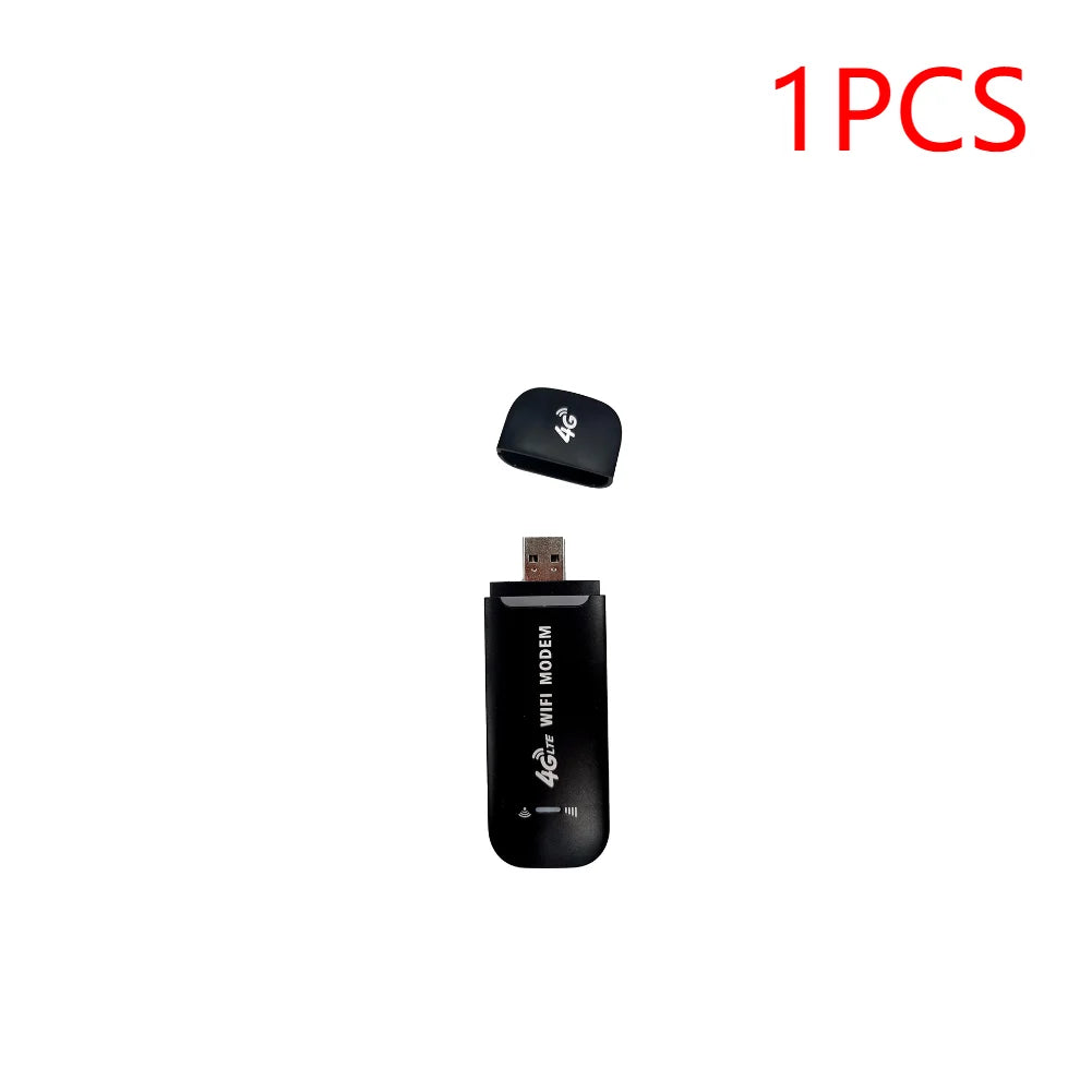 4G LTE Wireless USB Dongle 150Mbps Modem Stick Sim Card Mobile Broadband Wireless Router Unlocked WiFi Wireless Network Adapter Peaceful Pleasures Health and Wellness 1PCS
