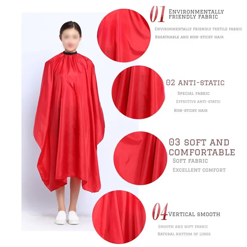 140*120cm Hair Cutting Gown Barber Salon Gown Cape Hairdresser Hair Cutting Waterproof Cloth Tools Hairdressing Dress Cape Apron Peaceful Pleasures Health and Wellness