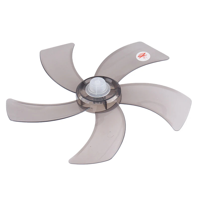 Hot sale 1PC 16 Inch Household Plastic Fan Blade Five Leaves With Nut Cover For Pedestal Fan Peaceful Pleasures Health and Wellness